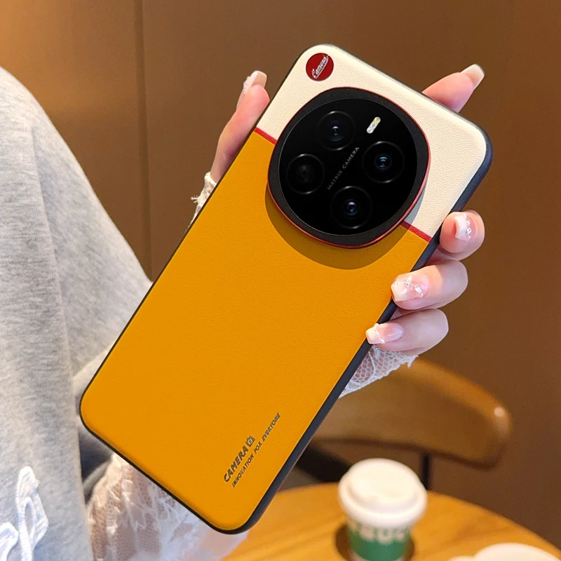Color-Block Textured Anti-Oxidation Drop-Resistant Phone Case