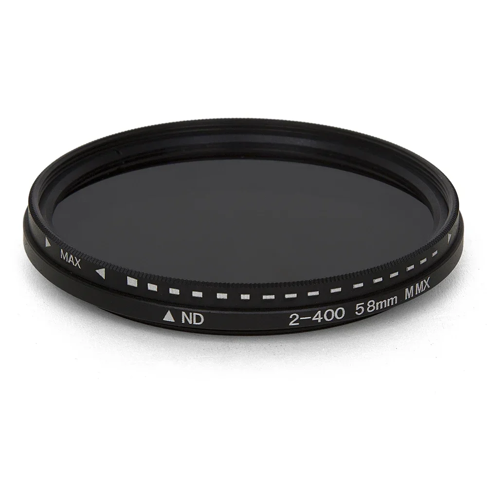 Adjustable Fader Variable ND Filter ND2 to ND400 Neutral Density for Camera Lens 37/43/46/49/52/55/58/62/67/72/77/82mm