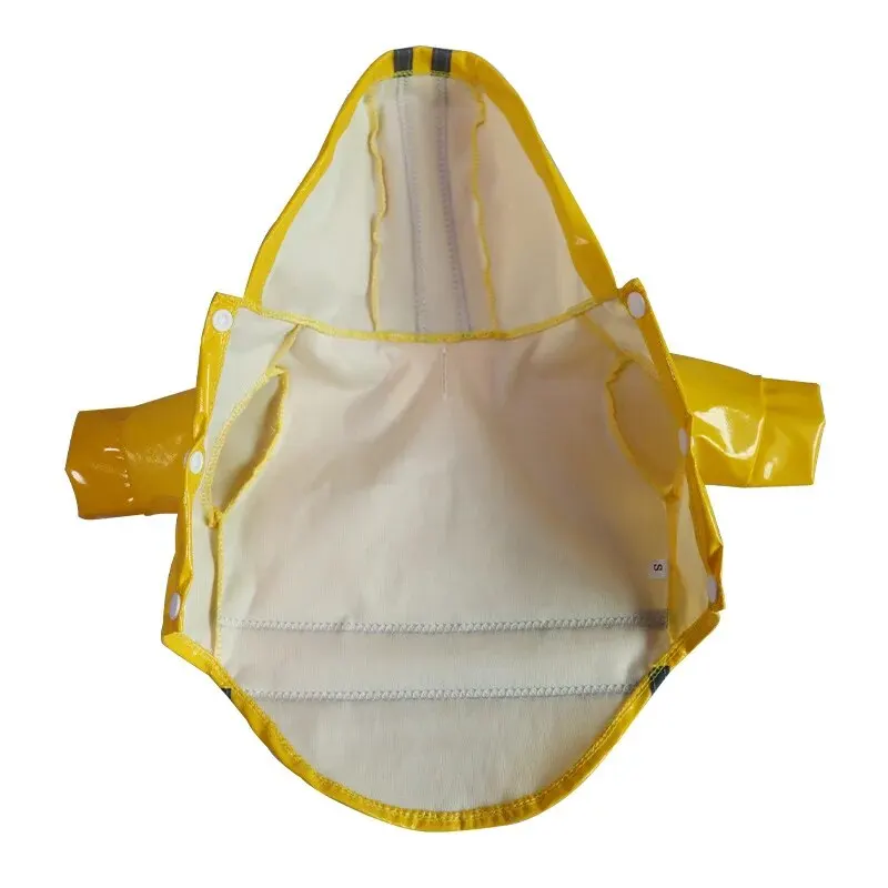 Pet Clothes 1 PCs Pet Pu Raincoat Dog Raincoat Teddy Bichon Corgi Small Medium Dog Reflective Waterproof Snow Proof Puppy Clothes