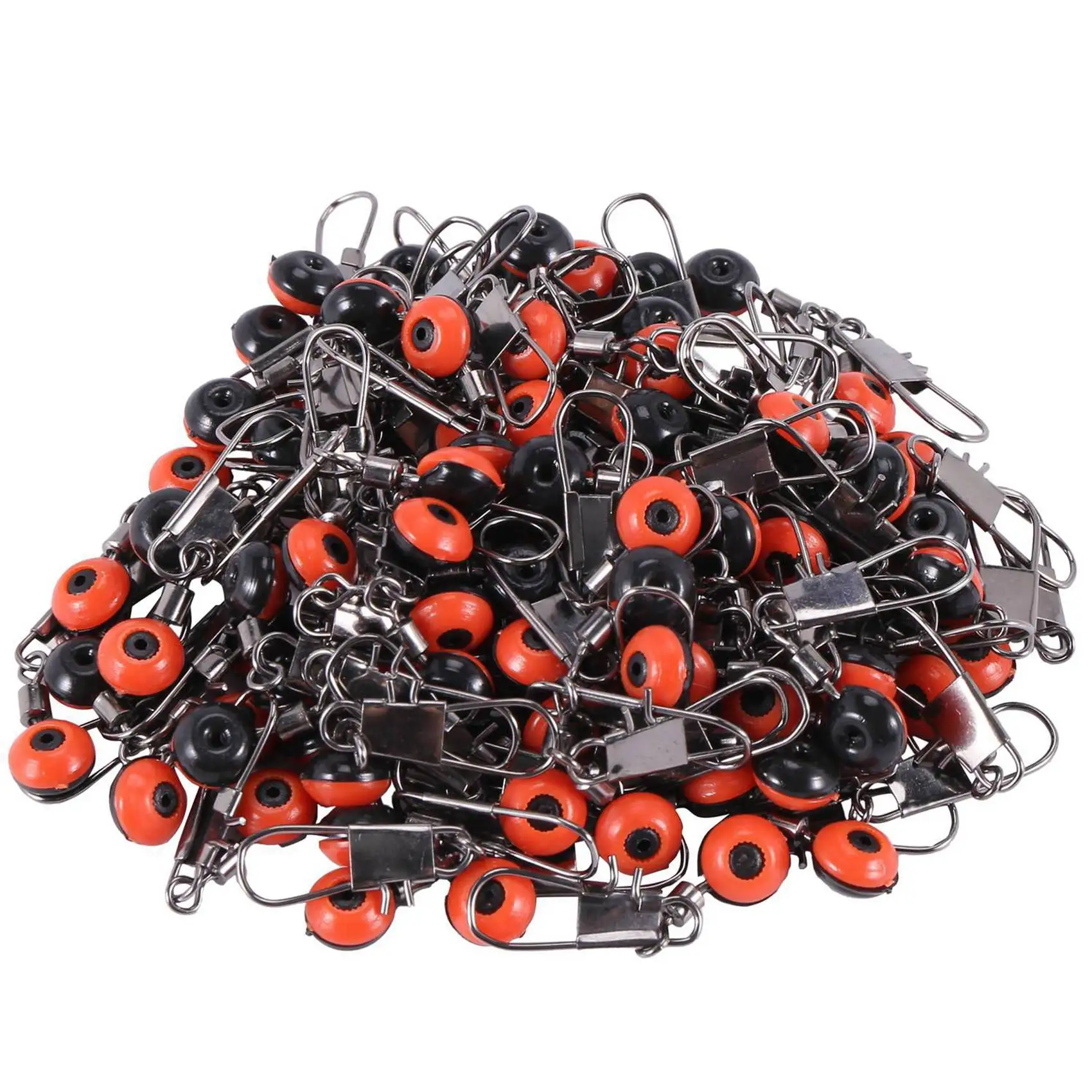 

100X Fast Bead Swivel Swivel Safety Carabiner Float Adapter New