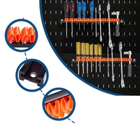 1Pcs Plastic Wrench Screwdriver Organizer Rail Rack Storage Holder Garage Workshops Hardware Tool Display Hanger ABS Wall Mount 2