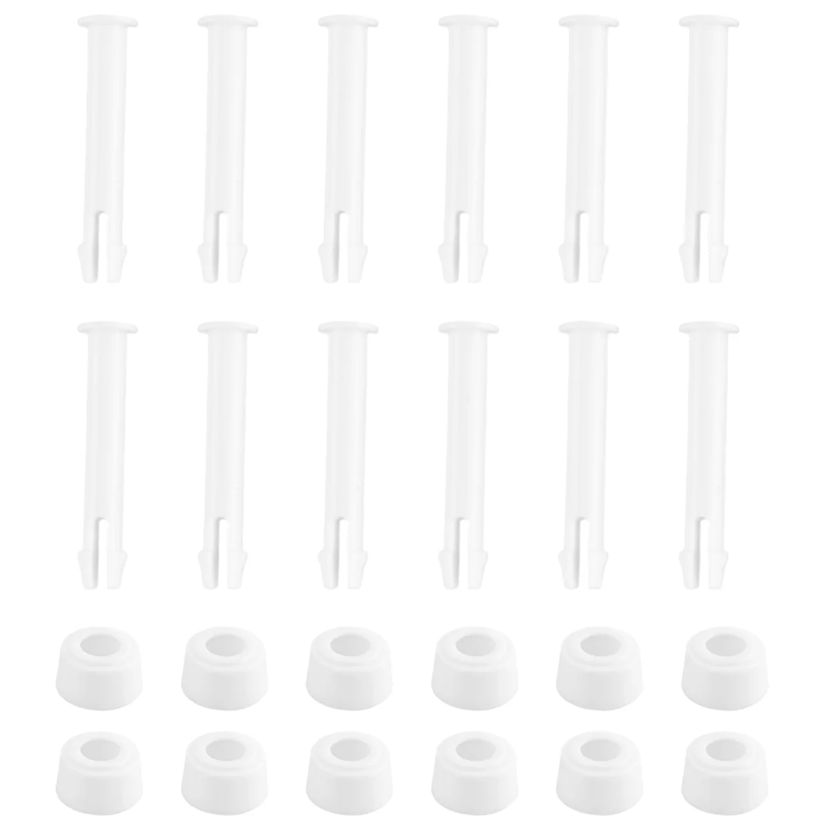 

12 шт., пластиковые штифты для соединения бассейна и 12 шт. резиновых уплотнений для Intex, детали для бассейна с круглой рамой 28270-28273 (2,36 дюйма)