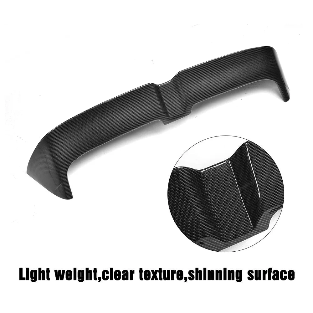 Carbon Fiber Rear Roof Spoiler Window Wing Lip For Volkswagen VW Golf 7 VII MK7 Standard Hatchback GTI R 2014 -