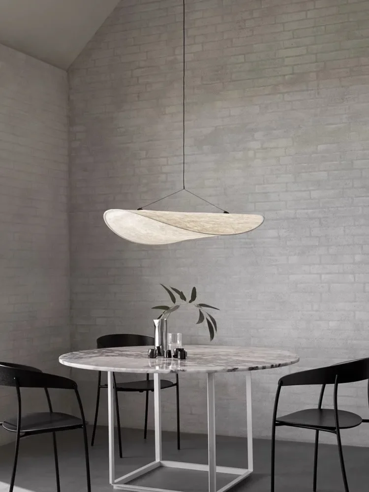 Minimalist Wabi Sabi Silk Pendant Lights Living Bedroom Bar Lustres Led Chandelier Loft Hanging Home Indoor Decor Lamps Fixtures 5