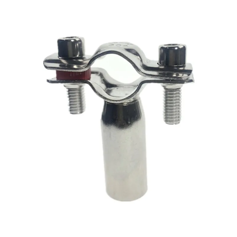 Sanitary Stainless Steel SS304 Bracket Pipe Fittings Ajustable Clamp pipe fixer 1/2"-4-1/4" hose pipe fitting pipe fitting water pipe fitting
