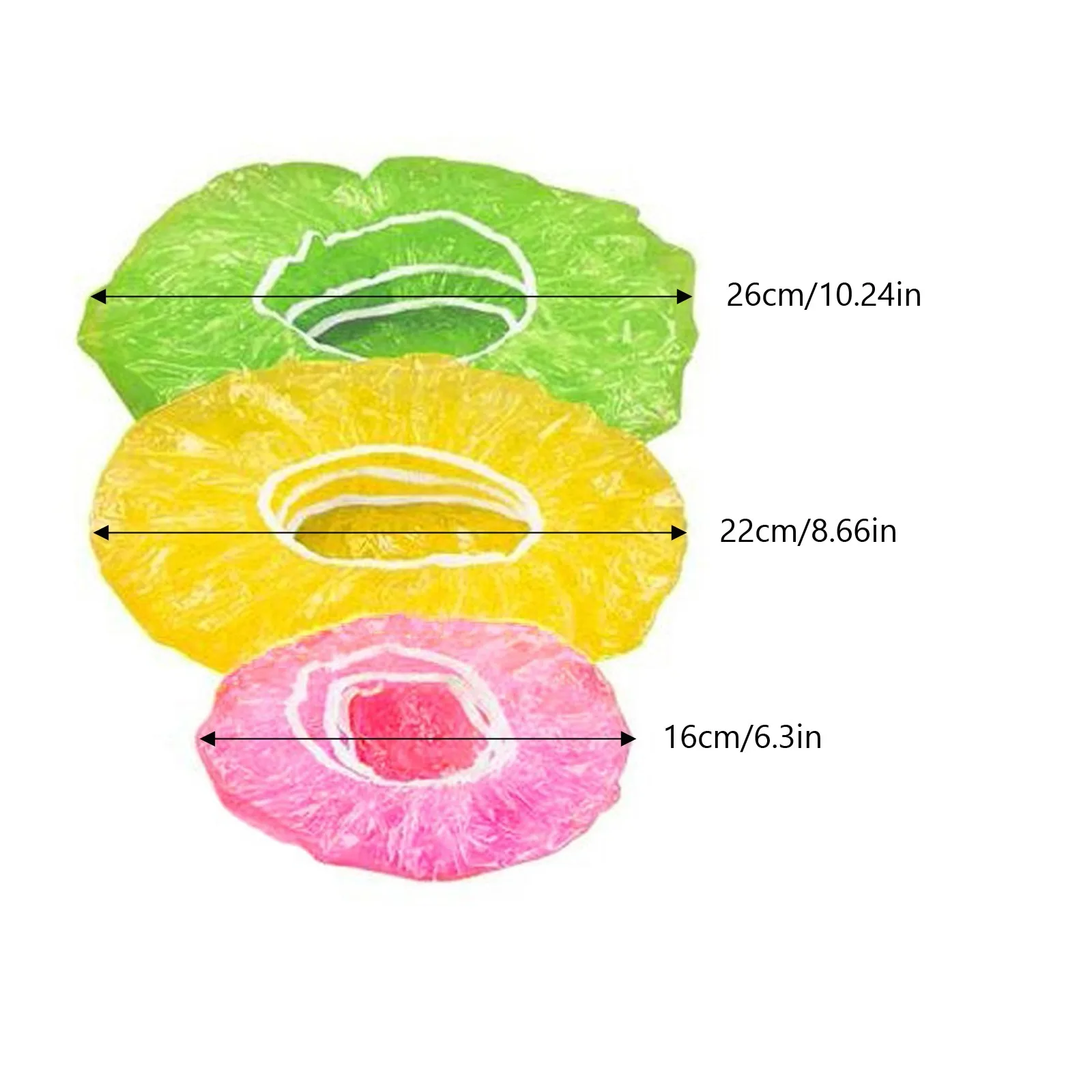 24pcs Elastic Food Storage Covers Reusable Stretch Plastic Wrap Bowl Covers For Fruit Food Cover Set, Preservation Bag