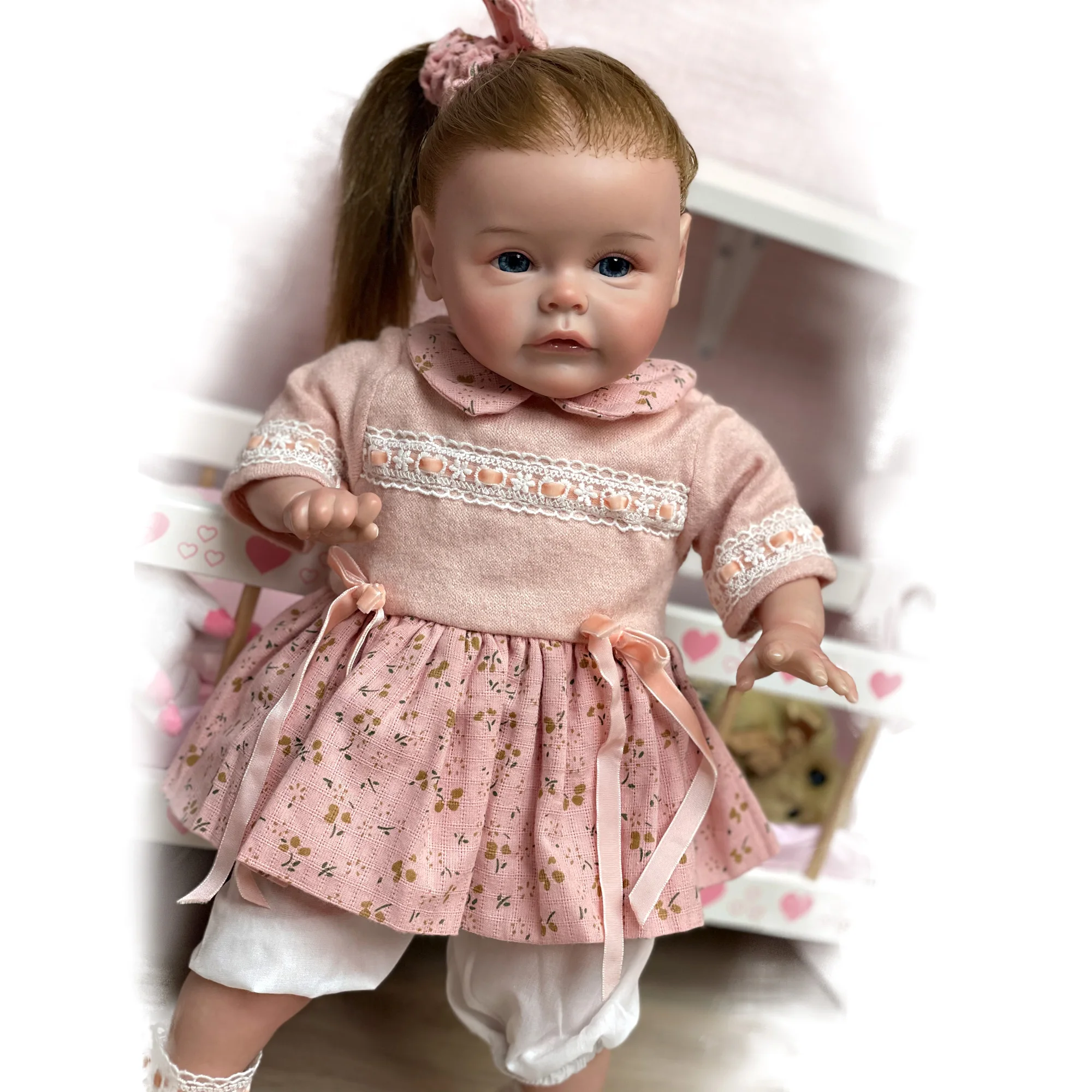 Bebe Reborn Menino 18 Sue-Sue Already Painted Bebe Reborn Doll Realistic  Rooted Curly Hair Reborn Baby Doll Toys