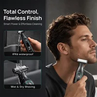VGR rasoirs électriques hommes rasoir homme rasoir electrique Rasoir Professionnel Rasoir Portable Tondeuse à cheveux pour le corps IPX6 étanche Tondeuse à barbe Rechargeable Rasoir électrique pour hommes V-360 6