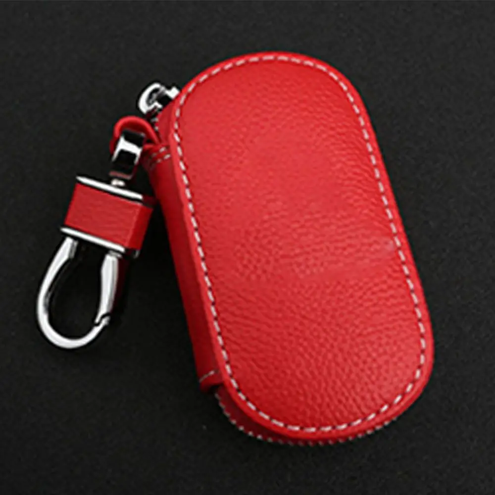 Waterproof Coin Purse Auto Universal Zipper Leather Case Car Key Bag Key Cover