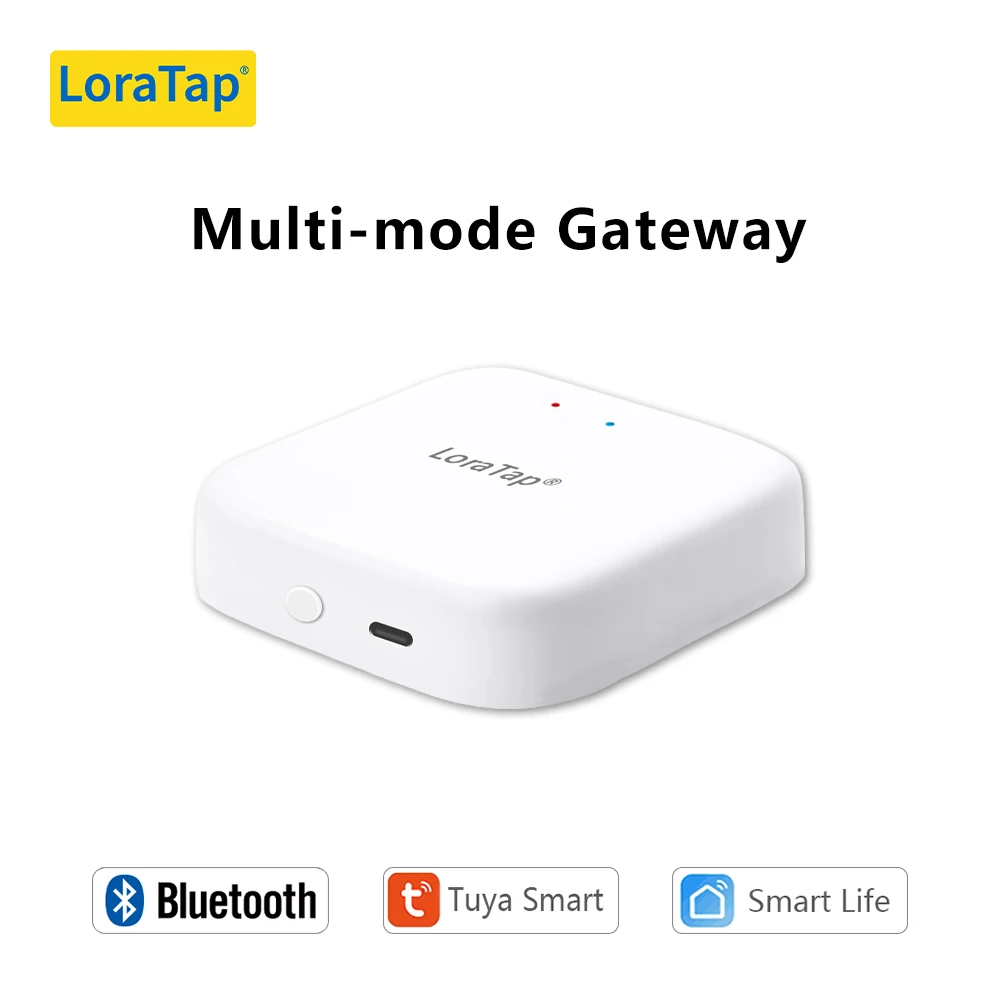 Loratap Tuya Gateway Multimodale Zigbee 3.0 Wifi Bluetooth Mesh Bridge Hub Smart Life App Control Per Alexa Google Home
