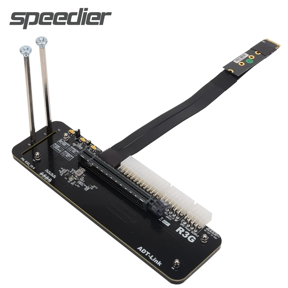 Adt-link外部グラフィックカードライザーケーブル、m.2 nvme、m