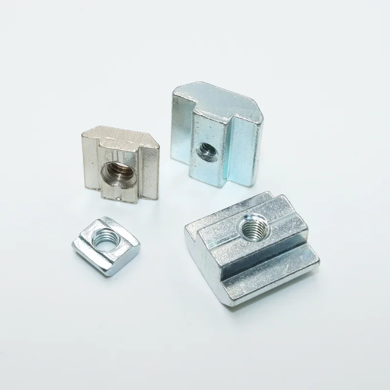 100p/ T Block Square Nut M3 M4 M5 M6 M8 T-Track Sliding Hammer Nut for 3d printer 3030 4040 4545 Aluminum Connector Profile