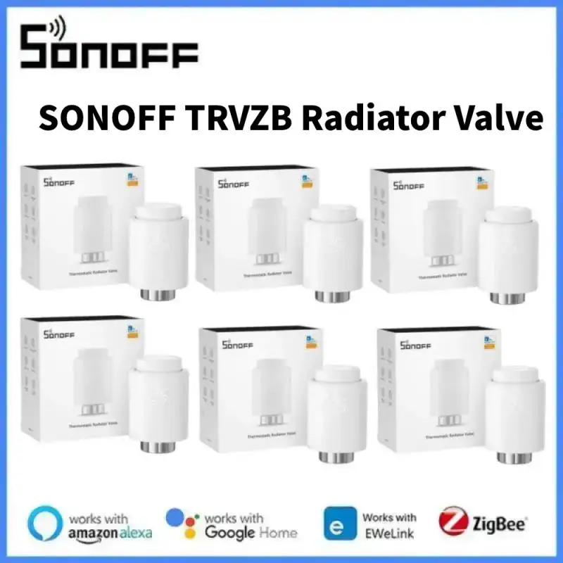 

SONOFF Zigbee Thermostatic Radiator Valve TRV-ZB Home Temperature Smart Remote Control Work With Alexa Google ZHA MQTT Ewelink