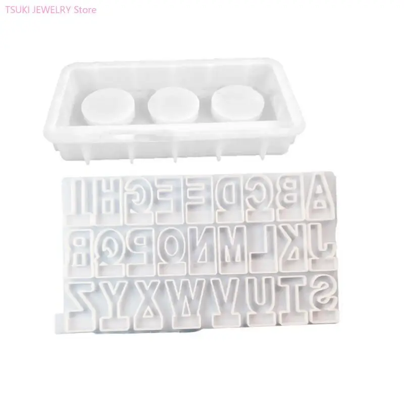 62Ke English Letter Candlestick Silikon Schimmel Kerze Basis Schimmel Arherapie Kerzenständer Schimmelpilze Diys Teelicht – Detail 7
