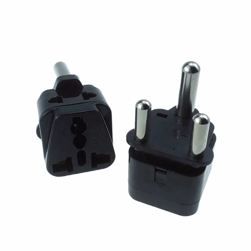 Dual Function South Africa Travel Adapter with Universal Outlet, Type M, AC250V 15A