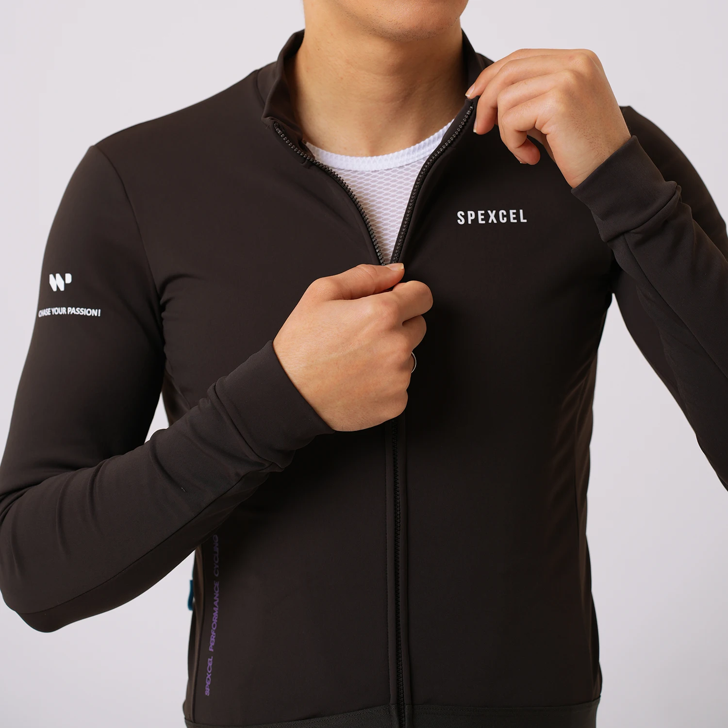 SPEXCEL SPC LAB New PRO Winter Thermal Fleece Cycling Jerseys Long sleeve Race Fit Nylon thermal fabric Warm and breathable man 3