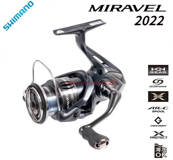 Shimano Spinning Fishing Reel, Shimano Miravel 2022, Shimano Reels 2500