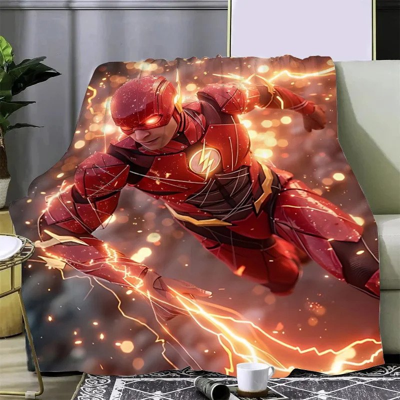 Marvel Super Flash Printed Blanket Picnic Blankets Warm Blanket Soft and Comfortable Blanket Home Travel Birthday Gift 5