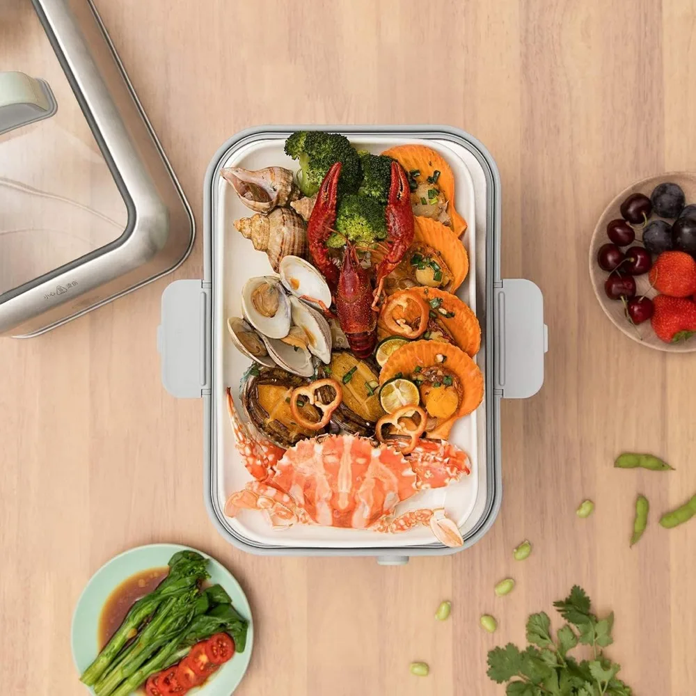 5-Quart Electric Food Steamer for Cooking, One Touch Vegetable Steamer, Digital Multifunctional Steamer