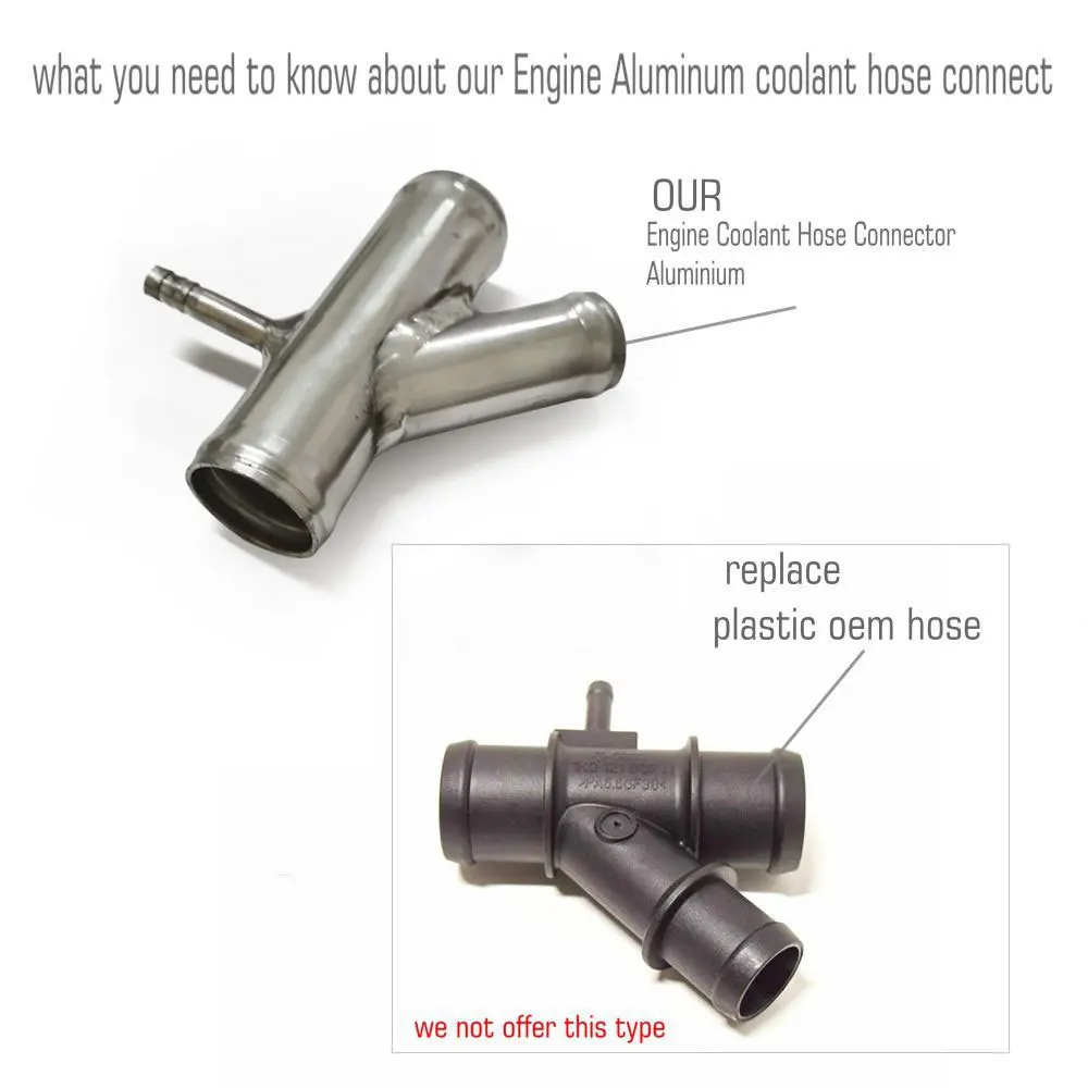 EPMAN Aluminium Coolant Hose Connector Y Hose Pipe Flange Housing 1K0121087H for AUDI for VW A3 TT 2.0 TFSI EPCGQ209 hose clamps
