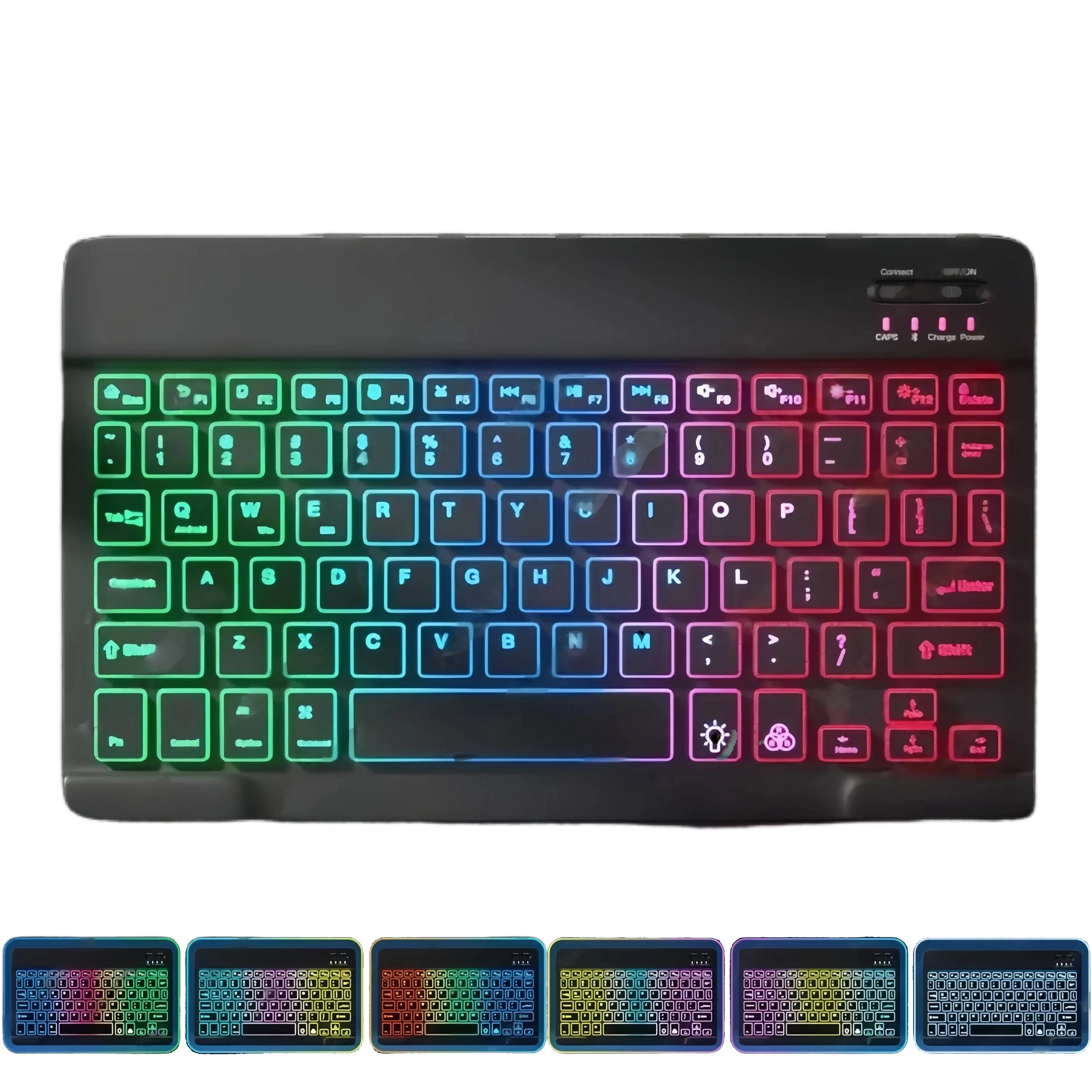 Wireless RGB Backlit Rechargeable Keyboard and Mouse Set