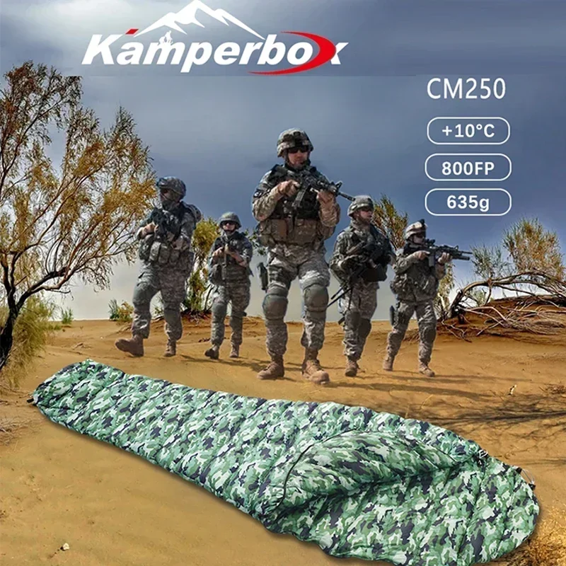 Sleeping Bag Kamperbox Camouflage Sleeping Bag 3 Season Ultralight Sleeping Bag Camping Equipment