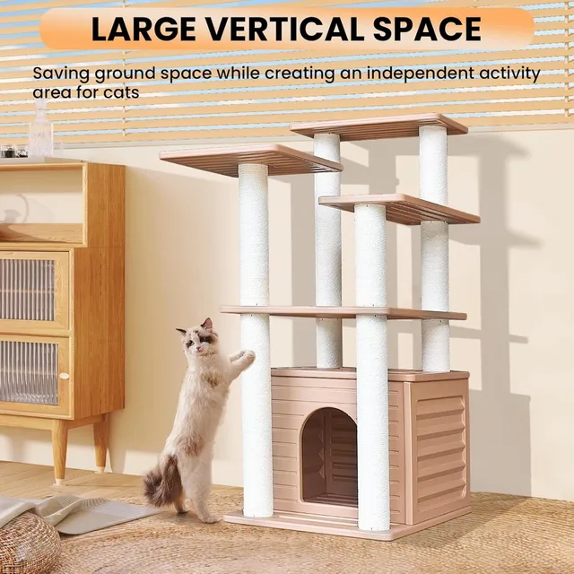 46" Indoor & Outdoor Cat Tree Tower 2