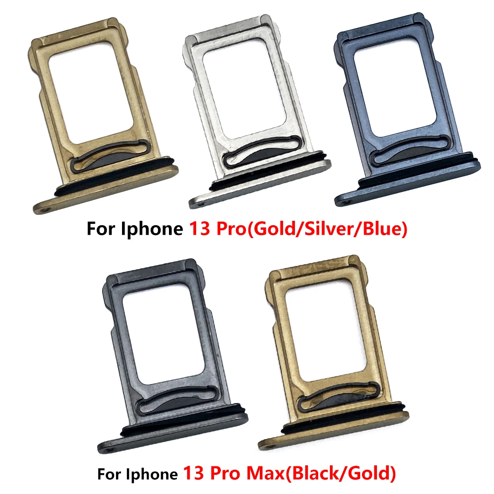 

10 Pcs Single Dual Sim Card Socket Holder Slot Tray Reader Adapter Connector Replacement Parts For iPhone 13 Pro Max