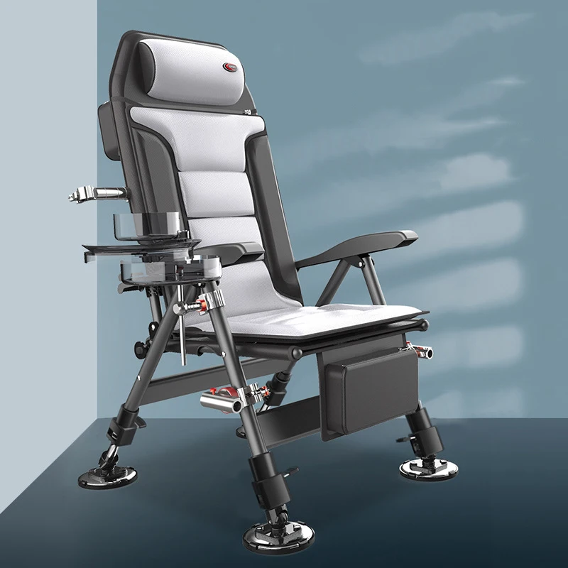 Chaise pêche européenne pliante portable 200KG multifonction pour pêche sauvage et camping robuste