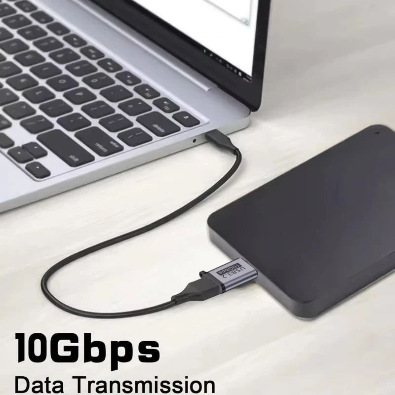 High-Speed USB-C to Micro-B Extender Adapter - 10Gbps Connectivity for Enhanced Data Transfer