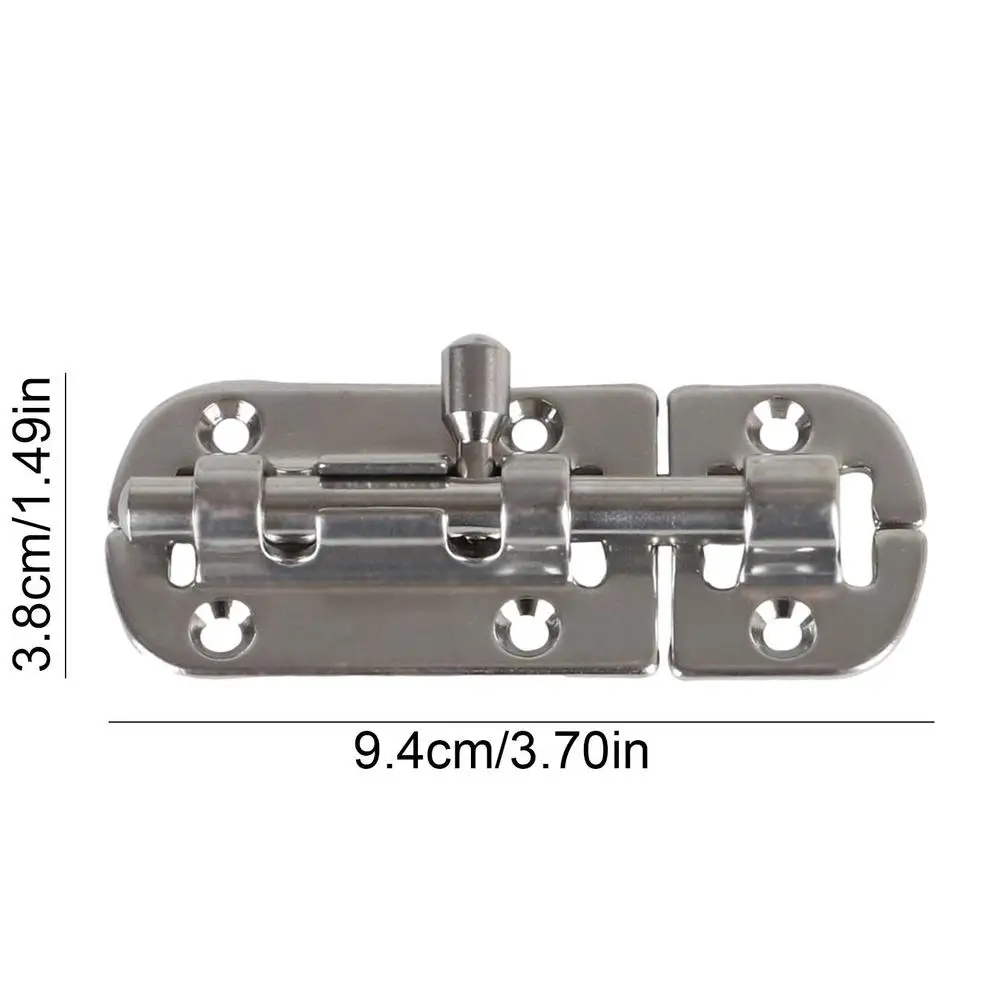 Description Picture 5 of itemBoat Bar Sliding Lock 316 Stainless Steel Slide Bolt Security Barrel Universal Marine Accessory For Window Door Hatch Cabinet