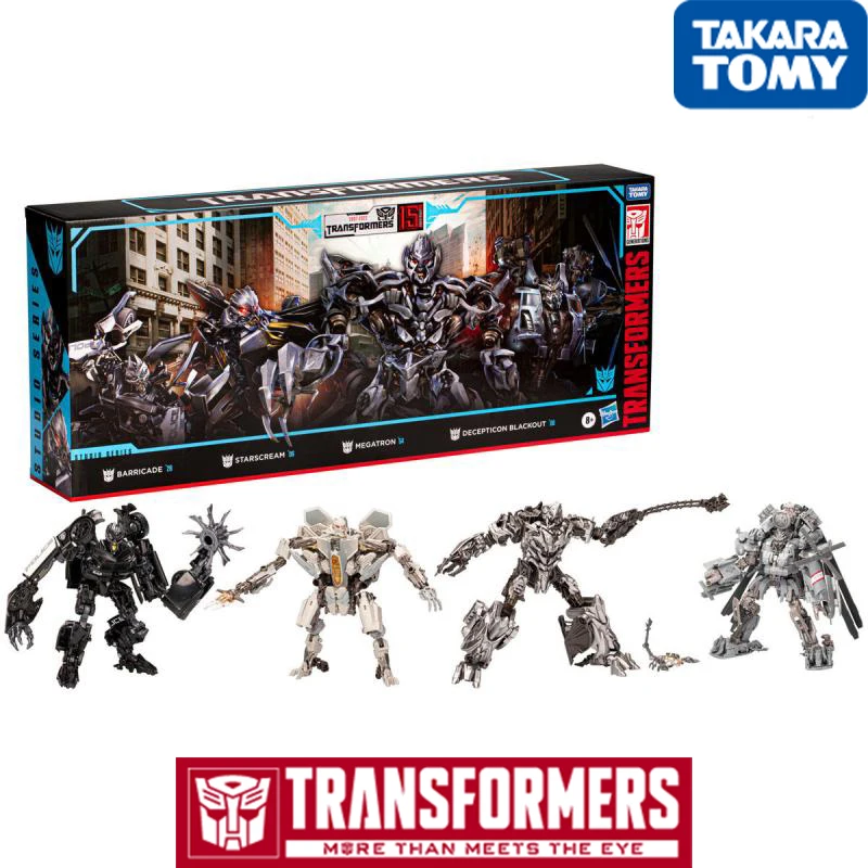 

Hasbro Transformers Ssseries 15Th Anniversary Decepticons 4Pcs Set Action Figure Free Shipping Hobby Collect Birthday Present