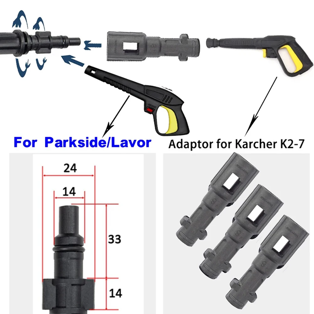 For Karcher K2 K5 K7/Parkside/Lavor pressure washer Cleaning brush for washing machine washing bucket  tornado for car cleaning 3