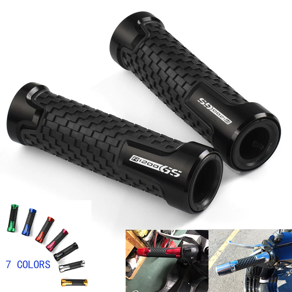 CNC Motorcycle Handlebar Rubber Grips - 22MM 7/8'' Thruster Design