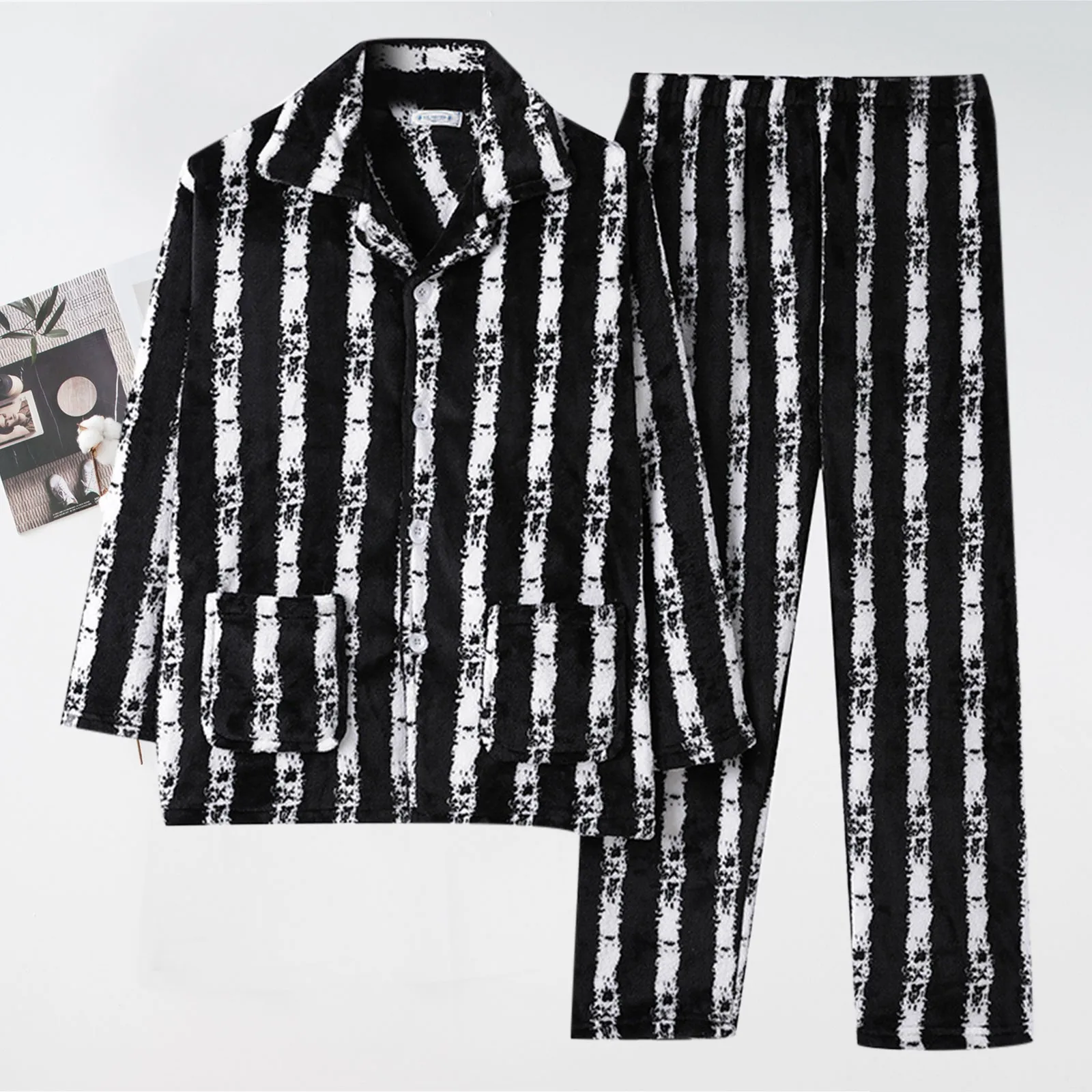 2 قطعة منامة للرجال Pjs مجموعة لينة صالة ملابس خاصة رجالي أربعة مواسم موضة الترفيه لينة ومريحة المنزل VêTement أوم