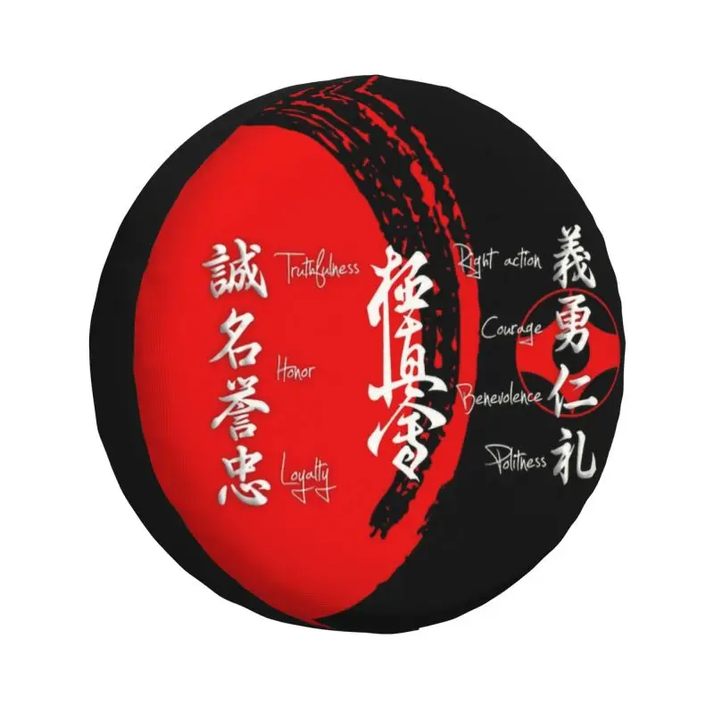 

Kyokushin Karate Bushido Values Spare Tire Cover for Suzuki Mitsubish Martial Arts SUV RV 4x4 Car Wheel Protectors Accessories