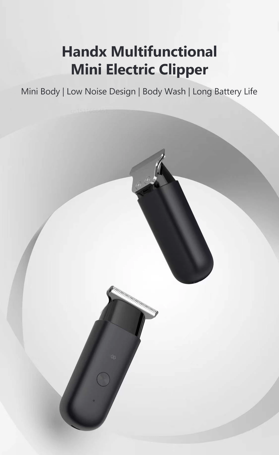 Xiaomi Hunaxing Multifunctional Mini Hair Trimmer IPX7 description image 2