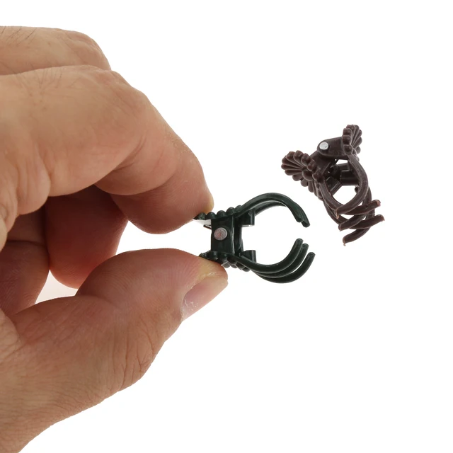 100Db Szőlőjavító Klipek Műanyag Barna Zöld Növény Hegymászás Virág Szár 1,9*1,6 Cm -Es Kötött Ágra Rögzített Tartály Kerti Ellátás - Image 3