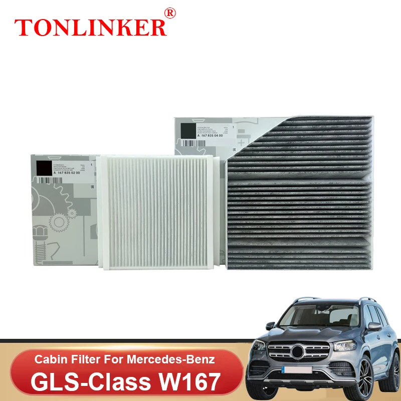 

TONLINKER Cabin Filter For Mercedes Benz GLS CLASS X167 2019 2020 2021 2022 GLS 400d 450 580 600 63 4MATIC Car Accessories Goods