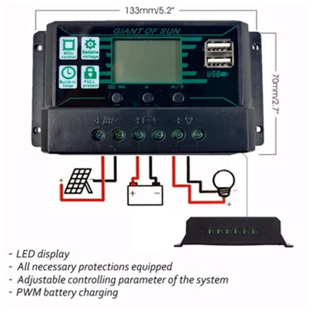 mppt pwm controlador de carga solar 12v 01