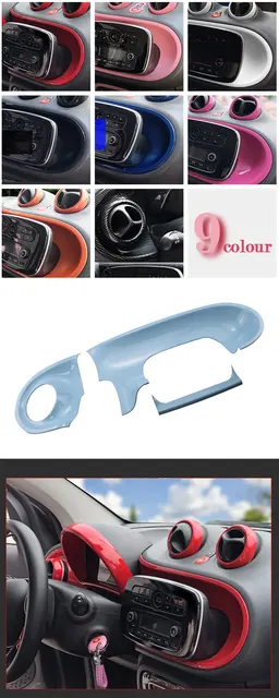 Copri Cruscotto In Fibra Di Carbonio Per Smart Fortwo/Forfour 453 2015-2021 - Nero - Foto 10