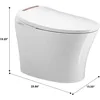 Smart Toilet, Heated Seat, Tankless, Automatic Flushing, Remote Control, One Piece Toilet,with Bidet Built in,Bidet Toilet 5