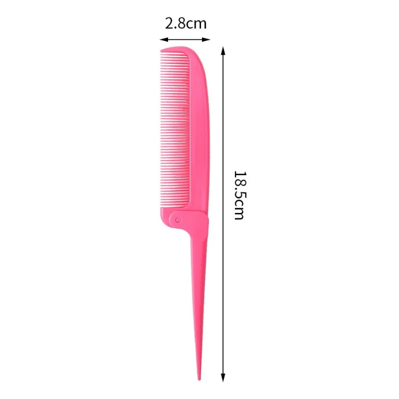 Children Foldable Massage Hair Comb Anti Static Hairdressing Girls Hairpin Portable Pointed Tail Comb Brush Styling Accessorie