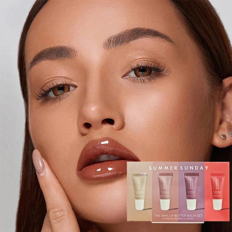 Description Picture 6 of itemBrand Lip Balm Long-lasting Makeup Butter Moisturizing Tinted Lip Balm Set Smooth Natural Color Daily Four-color Lipstick Makeup