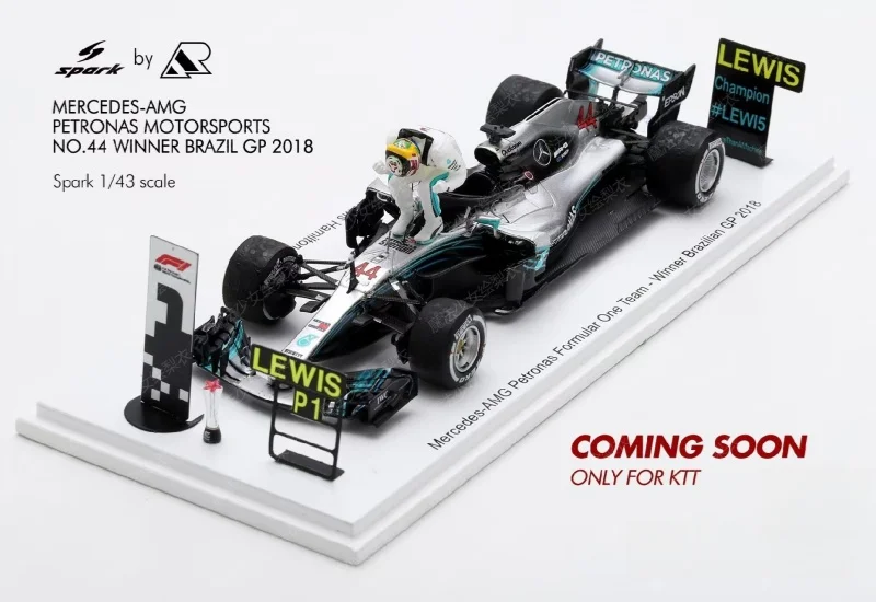 Mercedes-AMG W09 EQ Power+ 1/43 限定版 1:43 Mercedes F1 W09 Hamilton Brazil Championship 44# Special