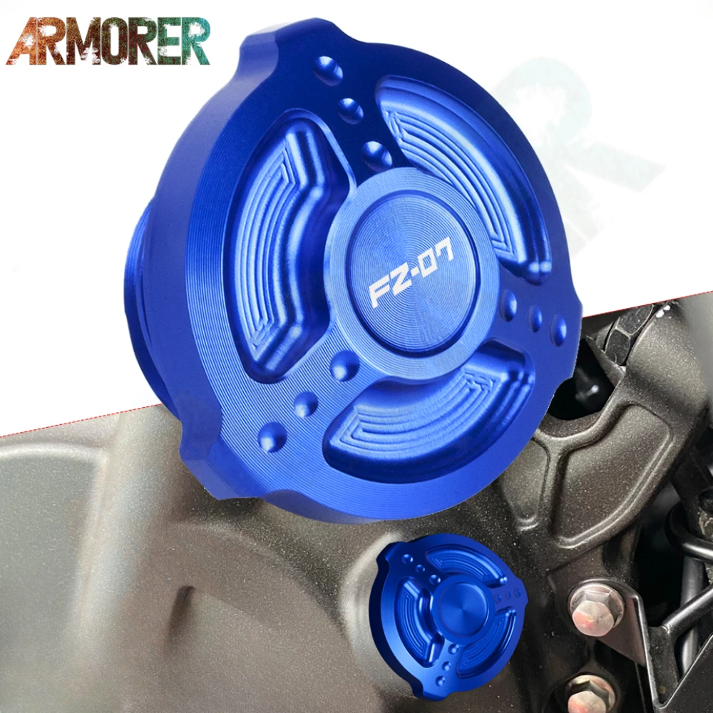 

M27*3 Motorcycle CNC Aluminum Accessories Engine Oil Filler Plug Fuel Gas Cap For YAMAHA FZ07 FZ 07 FZ-07 2015 2016 2017