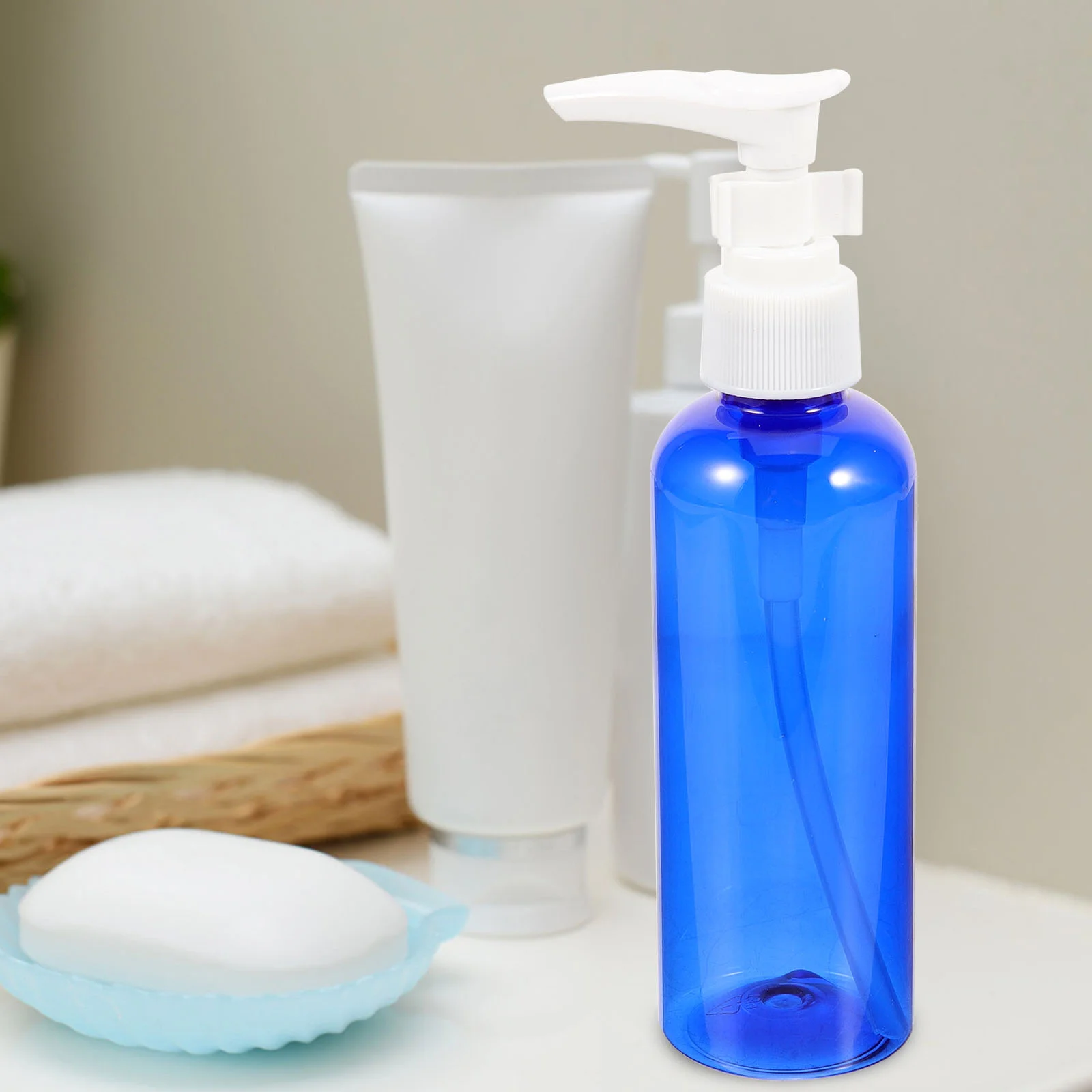 Pump Lotion Bottle with Round Shoulder Spigot Shampoo Liquid Dispenser Emulsion Body Wash wholesale shampoo and conditioner wash bottle cosmeticos plastic pet container cosmetic pump mist spray bottle with lid