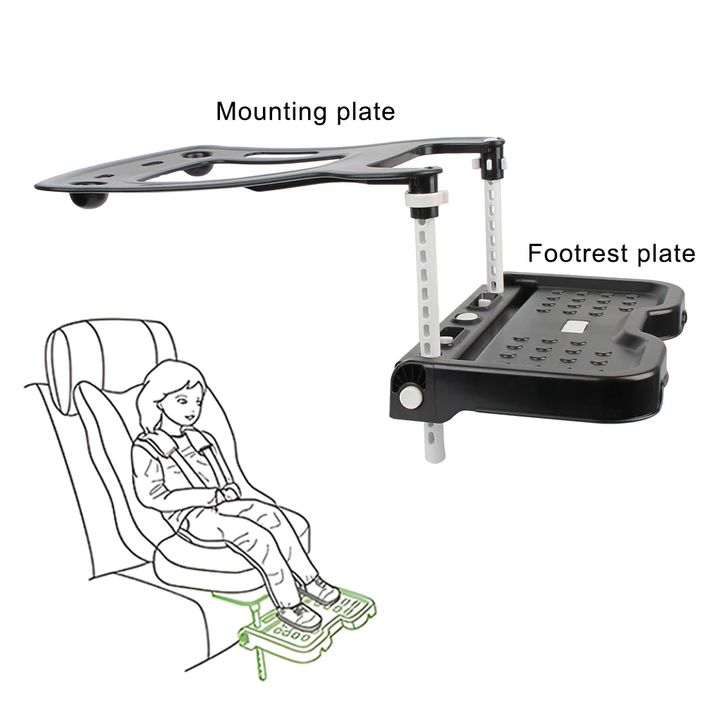 Auto vnitřní děti bezpečnosti Seat footrest nastavitelný supportor pram footrest připojení děťátko děti noha pedál držák příslušenství