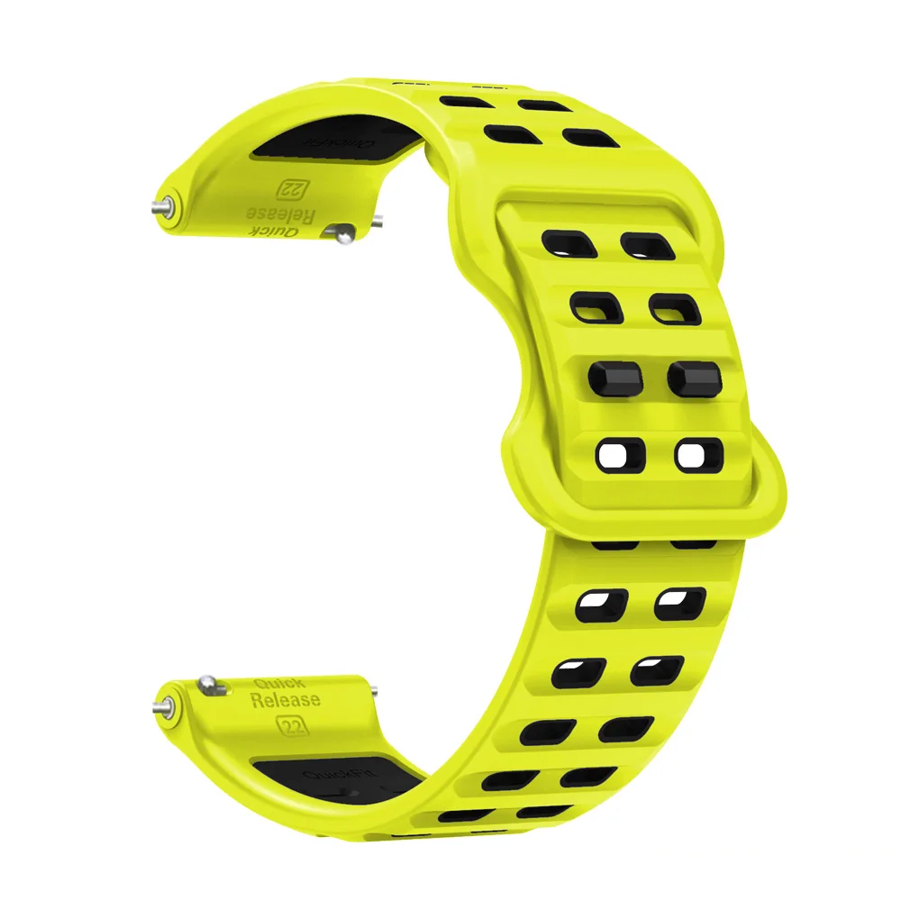 Premium 22mm Silicone Ocean Blue Watch Strap Replacement Wristband