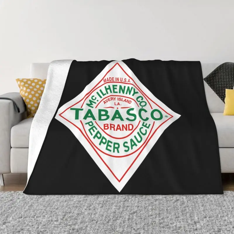 Cartone Animato Pomodoro Tabasco Salsa Pepe Coperta Velluto Sul Divano Doppio Scopo Pelle Amichevole Spese Familiari